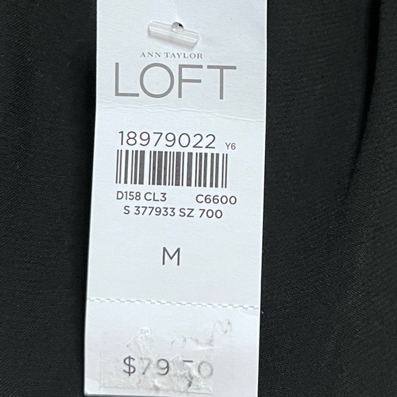 Loft Surplice Romper Playsuit Crisscross Size Medium NWT Black Resort Vacation - Picture 10 of 14